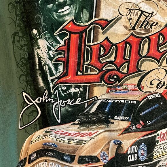 John Force The legend Continues double sided tee Vintage Tee 1996 - Picture 6 of 8